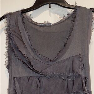 Italian Silk Blend Gray Women's Dress
